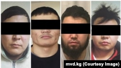 Орусияда кармалган төрт кыргызстандык. Ички иштер министрлиги тараткан сүрөт.