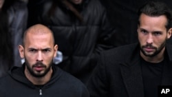 Andrew Tate (left) and his brother Tristan. 