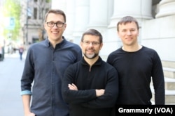 Олексій Шевченко, Бен Гувер та Максим Литвин, фото Grammarly