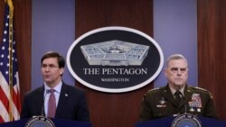 مارک اسپر وزیر دفاع امریکا با جنرال مارک میلی رئیس ستاد مشترک ارتش امریکا در پنتاگون