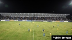 Кара-Суу шаарындагы “Манас” футболдук стадиону.