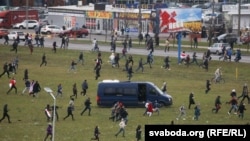 Розгін акції у Куропатах. Мінськ, Білорусь. 1 листопада 2020 року