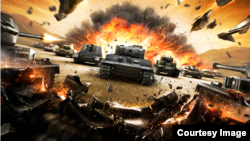 Постер к игре World of Tanks.