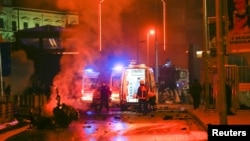 Фотография с места взрыва в Стамбуле 