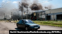 Наслідки російського ракетного обстрілу промзони в місті Бахмут, ілюстративне фото