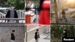 Sinjiangda Roýteriň žurnalistlerini näbelli biri birnäçe günläp yzarlap gezdi. 2021-nji ýylyň 6-7-nji maýy.