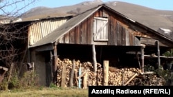 Üst-üstə qalanmış doğranmış odundan evlərin önünü tam görmək olmur.