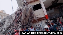 Փլուզված շենքը, Աբադան, Խուզեստանի նահանգ, Իրան, 23 մայիսի, 2022թ.