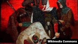 Фрагмент картины "Кровная месть", сайт "Нохчалла"