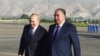 Владимир Путин прибыл с рабочим визитом в Таджикистан. Душанбе, 28 июня 2022 года