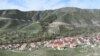 Nagorno-Karabakh - A view of the village of Aghano and a road leading to Armenia, April 16, 2022.