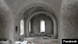 Կանաչ ժամ եկեղեցին Արցախում, որը, համաձայն Արցախի պաշտոնական հաղորդագրության, ավերվել է, լուսանկարը՝ 4-ը հուլիսի, 2022թ.