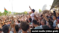 A protest in Karakalpakstan on July 3