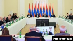 Armenia - The Board of Trustees of the All-Armenian Fund Hayastan meets in Yerevan, June 25, 2022.