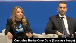 Guvernerka Centralne Banke Crne Gore i premijer Crne Gore Irena Radović i Milojko Spajić, Podgorica, 7. oktobar 2025. 