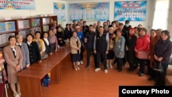 Жыйындын катышуучулары. Бостри айылы.