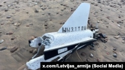 Частина дрона, що перетнув кордон Латвії, 18 вересня 2025 року