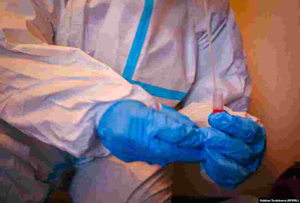 Бейтаптан үй шартында алынган ПЧР-тест.