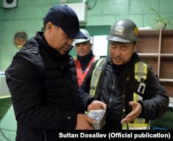 Садыр Жапаров Кумтөр кенинде. 2021-жыл, 15-июнь.