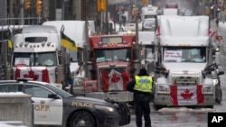 Канададагы айдоочулардын акциясы. 8-февраль, 2022-жыл.