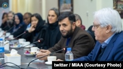 مارتین گریفیتس معاون سرمنشی سازمان ملل متحد حین حضور در کابل