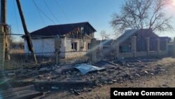 Наслідки російських обстрілів Очеретиного, січень 2023 року