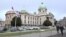 Street in front of National Assembly of Serbia on February 1st
