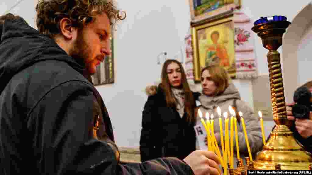 Панахида відбулася у Трапезному храмі Софійського монастиря