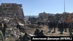 Зилзаладан кийинки көрүнүш. Хатай облусу, Түркия. 9-февраль, 2023