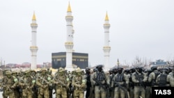 Украинага аттанган жоокерлер. Грозный шаары. 25-февраль, 2022-жыл.