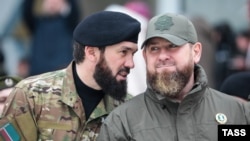 Председатель парламента Чечни Магомед Даудов и глава республики Рамзан Кадыров, иллюстративная фотография