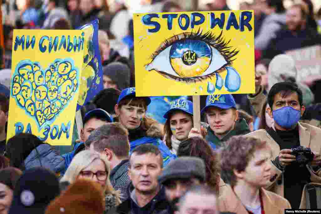 Лондондогу согушка каршы акция. 26-февраль, 2022-жыл.