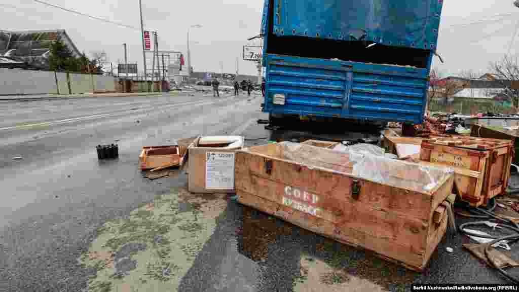 Буча янында Русиянең тар-мар ителгән СОБР колоннасы