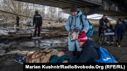 Ирпень шаарынан эвакуациялангандар. 9-март,  2022-жыл