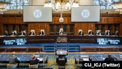 Judges at the International Court of Justice voted 14-1 in favor of the decision. (file photo)