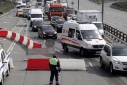 Проверка на въезде в Москву