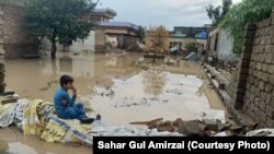 یکی از مناطق سیلاب زده در ولایت ننگرهار 