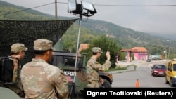 Սերբիայի և Կոսովոյի սահմանի անցակետերից մեկում, 1-ը սեպտեմբերի, 2022թ.