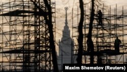 Москвадагы курулуштардын бири. Иллсютрация үчүн колдонулду. 