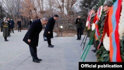 Հայաստանի բարձրագույն ղեկավարությունը Եռաբլուրում, 31-ը դեկտեմբերի, 2021թ․