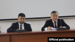 Самат Исабеков жана Арзыбек Кожошев.