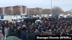Բողոքի ակցիաները Ակտոբեյում, 4-ը հունվարի, 2022թ.
