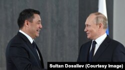 Садыр Жапаров менен Владимир Путин. 2022-жыл. 