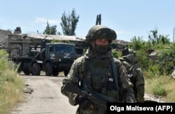 Військові РФ у захопленому Маріуполі, липень 2022 року