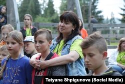 Тетяна Шпигунова у благодійному дитячому таборі, фото з архіву сім'ї