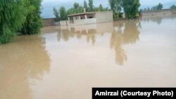 سیل در یکی از ولسوالی های ولایت ننگرهار