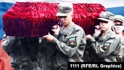 Похорони загиблого на війні проти України. Росія