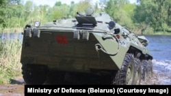 На вайсковых вучэньнях у Беларусі ў траўні 2022 году. Ілюстрацыйнае фота