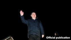 Президент Садыр Жапаровдун  Кытайга расмий сапар менен барган учуру. Бээжин.  4-февраль, 2021-жыл.