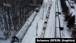 Найбільшу кількість колійних машин тримають у Києві, в районі Борщагівки, у депо філії «Укрзалізниці»